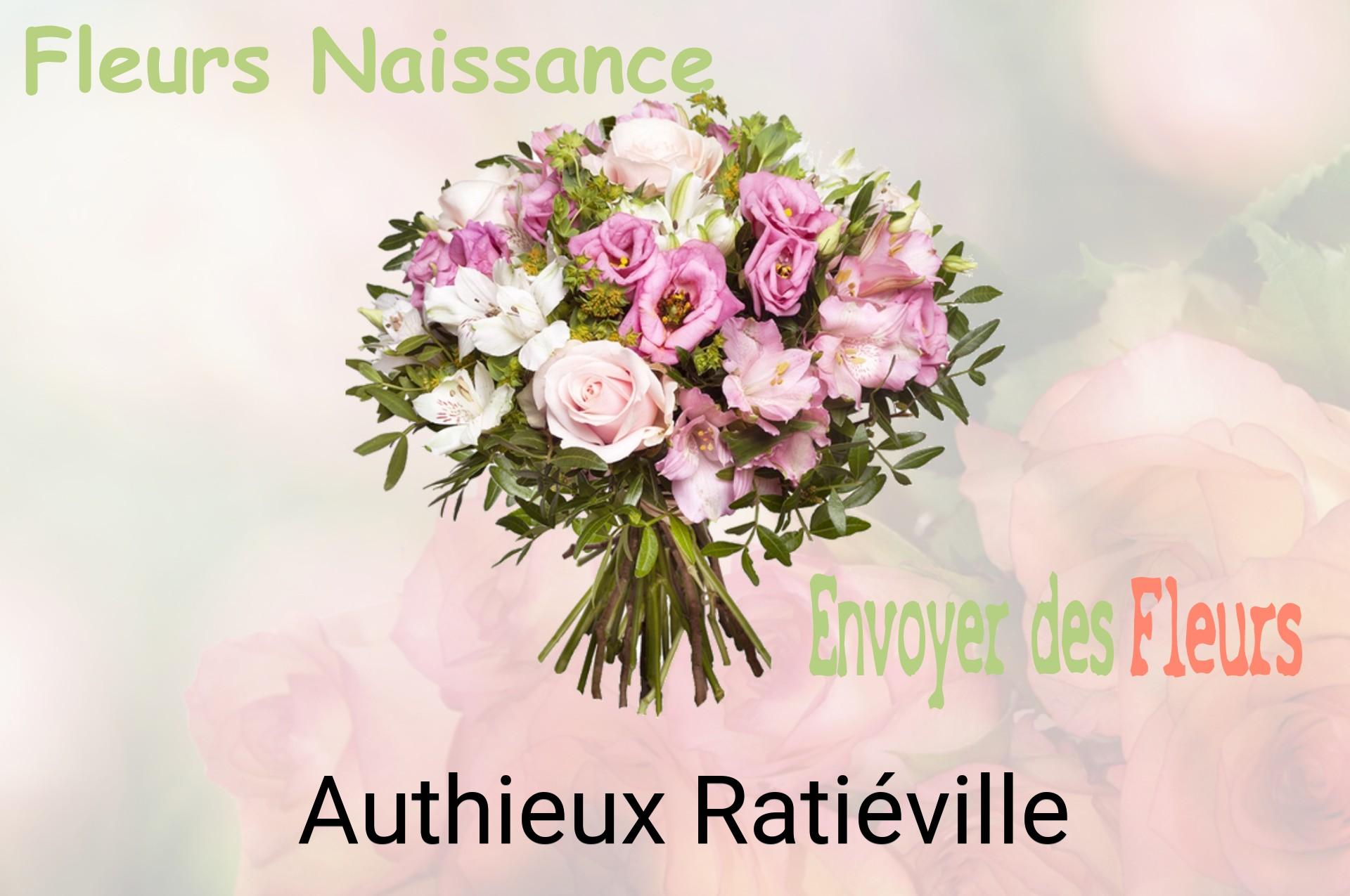 Bouquet de fleurs de naissance livré à Authieux-Ratiéville